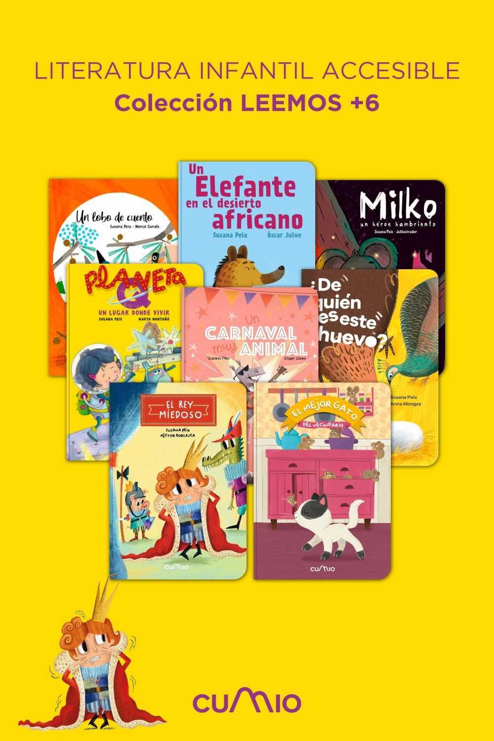 Ilustración con la colección de literatura infantil accesible de LIEMOS ( 6)