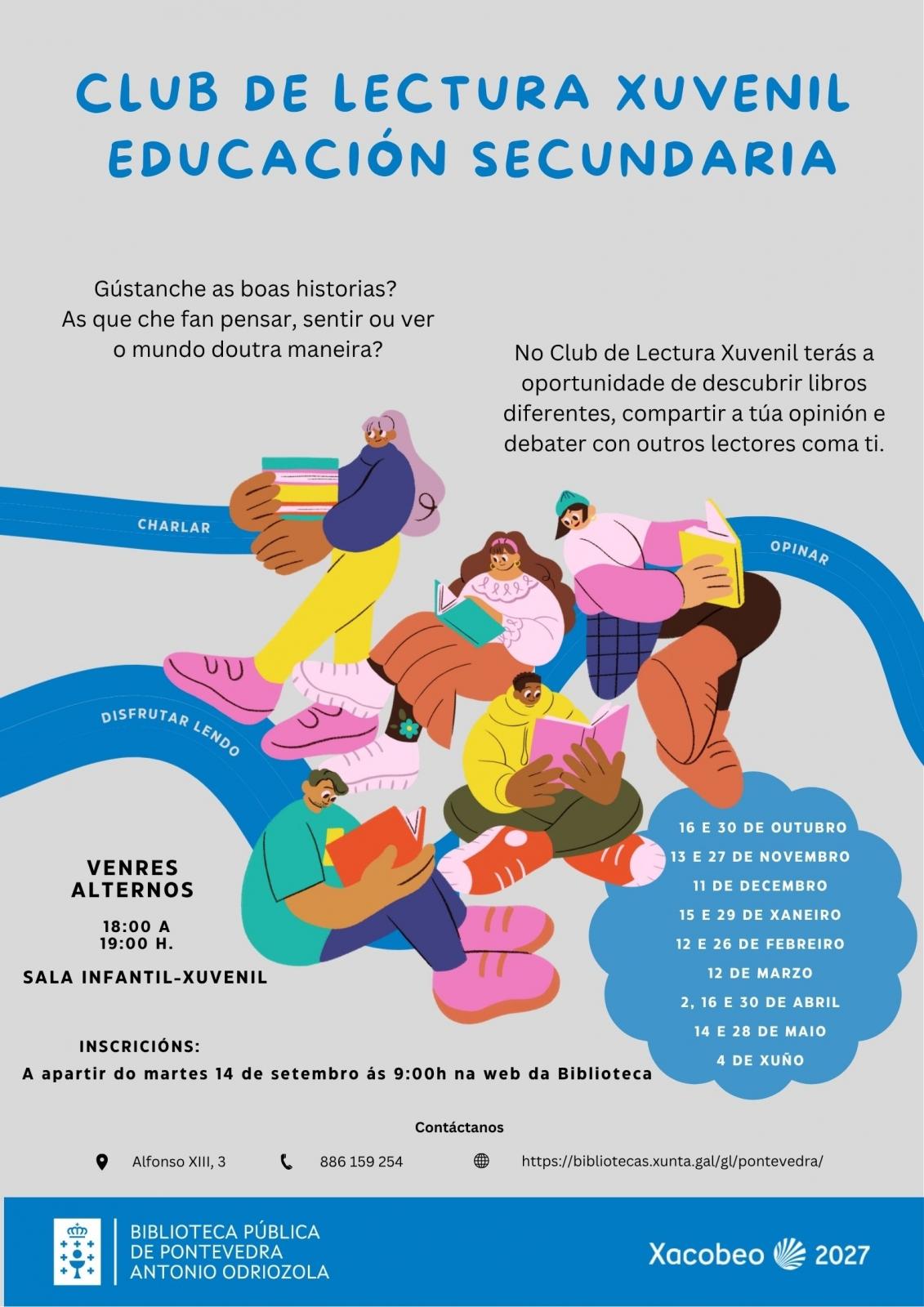  Club de lectura xuvenil (1º a 4º de ESO) 